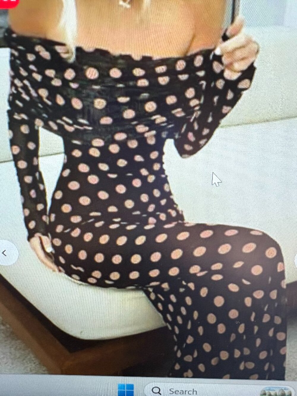Timeless off shoulder polka dot dress